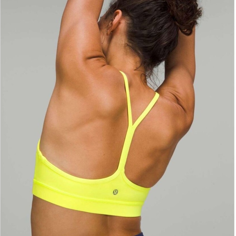 Lululemon Athletica Nulu Y Neon Green Sports Bra